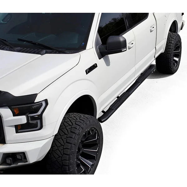GM Sierra/Silverado 2500/3500 4" Black Oval Side Steps