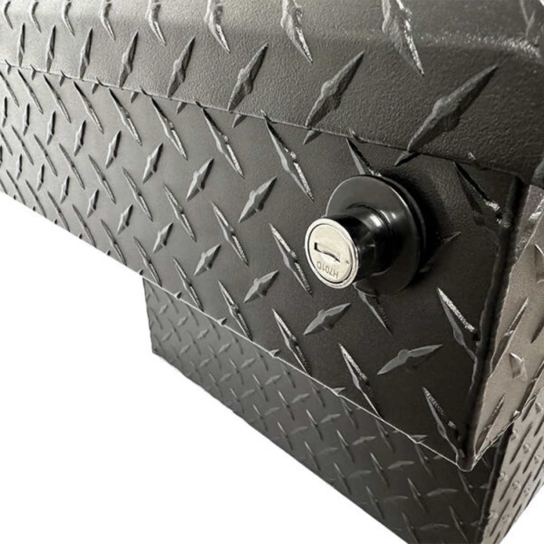 Black Push Button Saddle Box | 15" X 20" X 70" | Enthuze