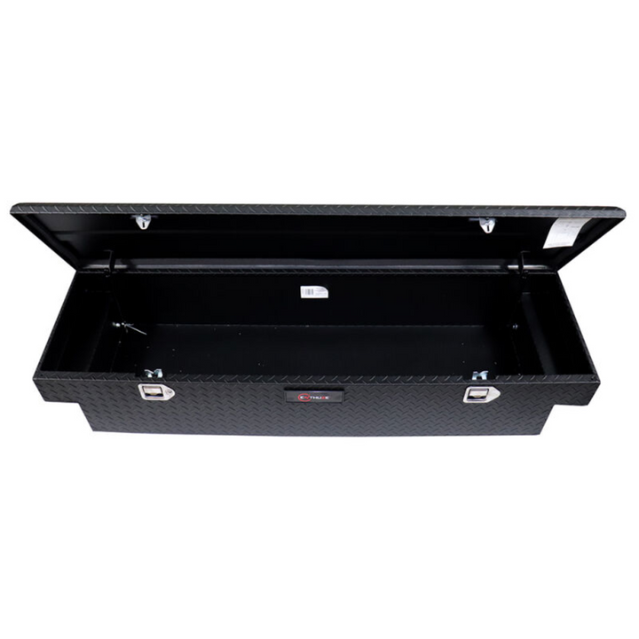 Black Single Lid Paddle Handle Release Saddle Box | 69.75" X 13.2" X 20" | Enthuze