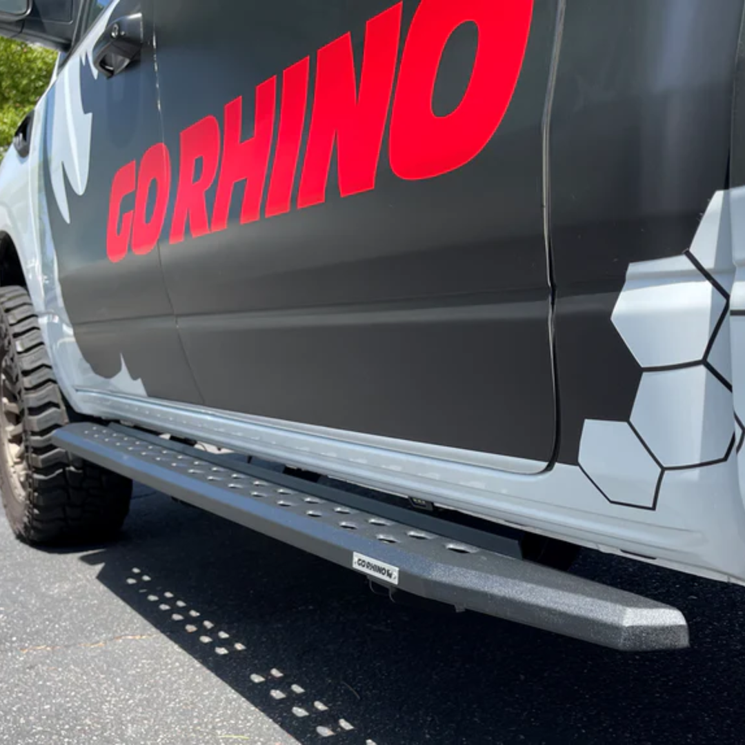Chevrolet Silverado 1500 RB20 Textured Black Running Boards | Go Rhino