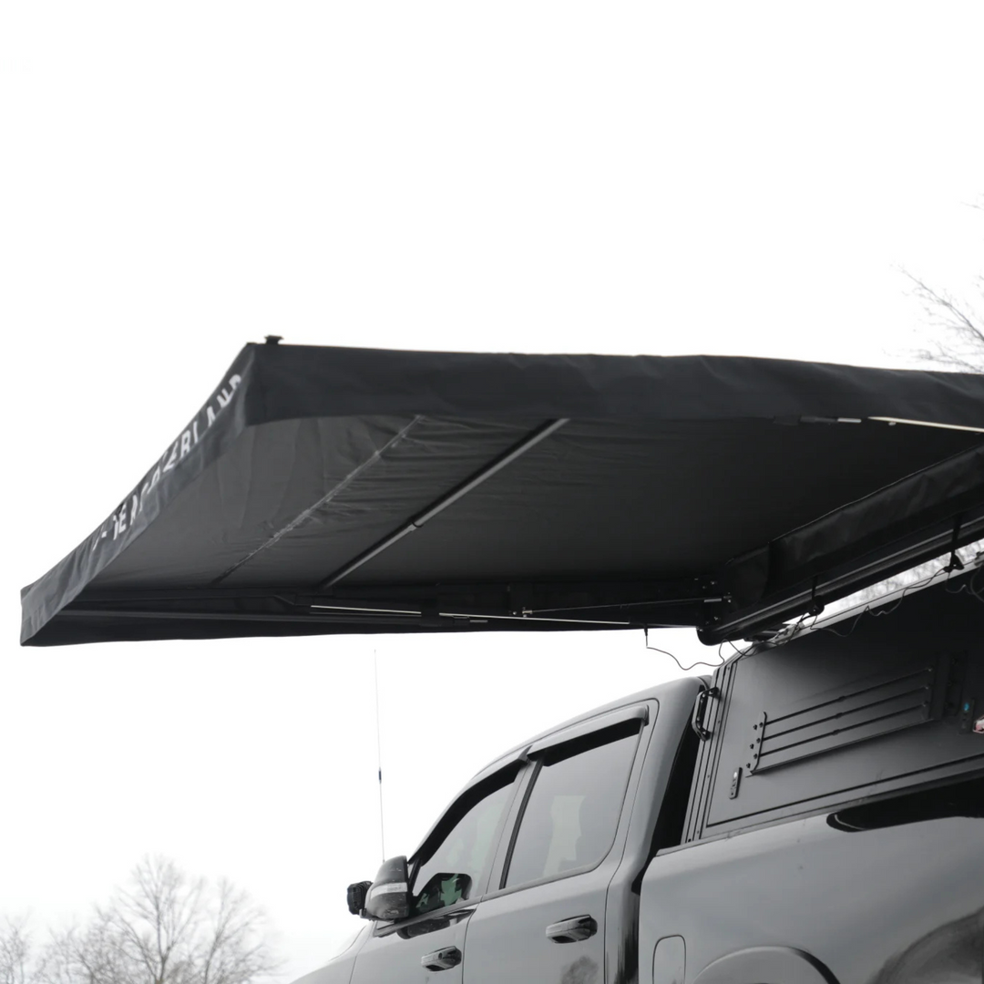 THE OUTPOST - AUTOMATIC FREE STANDING SIDE AWNING