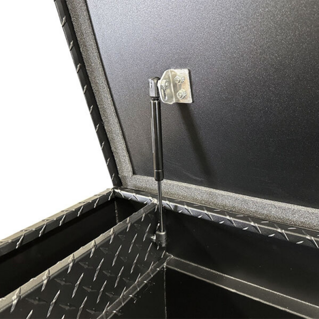 Black Push Button Saddle Box | 15" X 20" X 70" | Enthuze