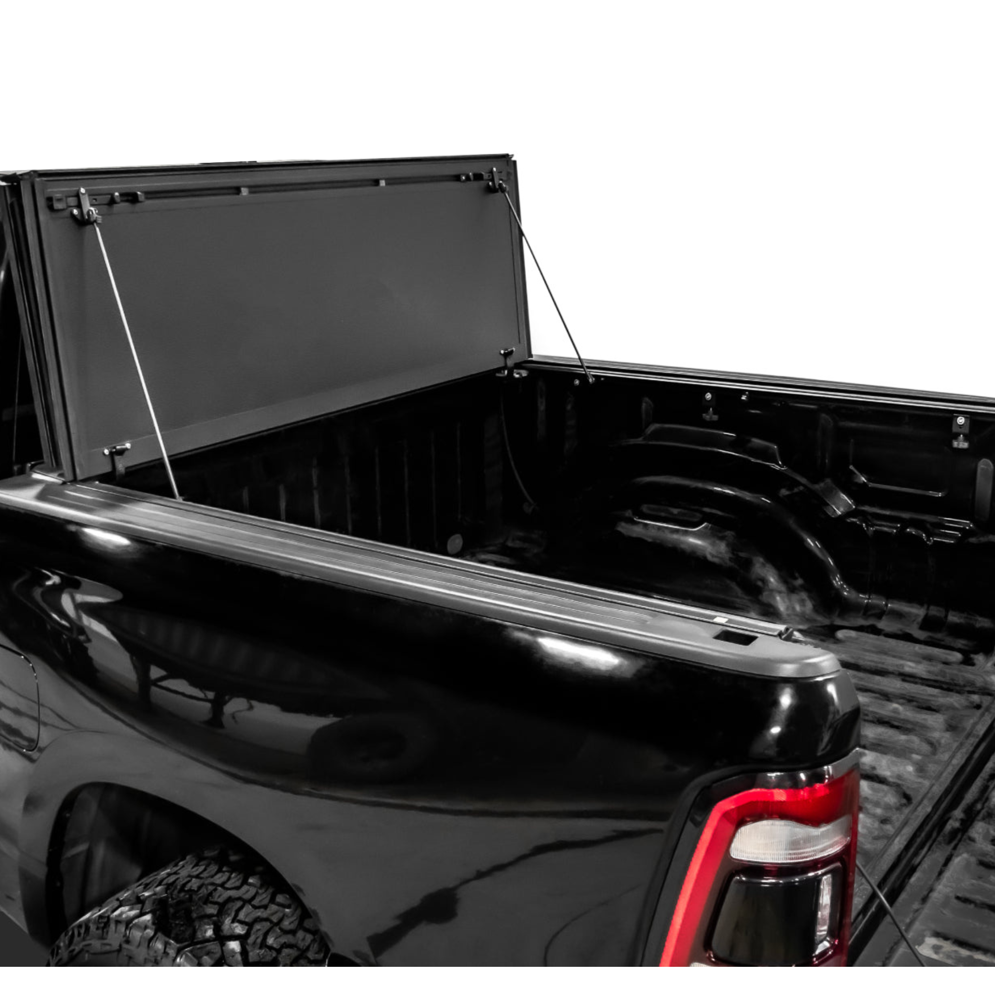 Tutel Low Profile Hard Shell Flip-Up Truck Bed Tonneau